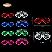 Lunettes de fête lumineuses YACHEN Fashion Light Up Heart Led, lunettes lumineuses à volets, jouets de fête clignotants pour enfants, Nouvel An, festival