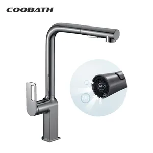 Manufacturer Wholesale 304 Stainless Steel Brass Copper Kitchen Faucet Mixer Hot Cold Water Tap