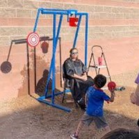 Spritzturm PVC-Wasserspielplatz: Outdoor-Dunk-Tank für Events, Festivals und Spielplätze – Wasserpark-Ausrüstung