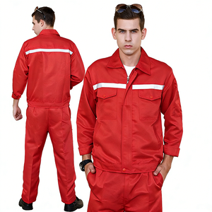 Ensemble de vêtements de travail robustes pour mécaniciens, anti-boulochage, résistant à la décoloration, unisexe, pour jeunes, haute visibilité, réfléchissant, imprimé sérigraphié - Product Image 2