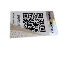Étiquette d'autocollant d'hologramme de sécurité à gratter, Code QR personnalisé