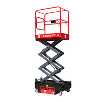Plateforme élévatrice à ciseaux électrique, plateforme de travail en hauteur, plateforme mobile, échafaudage, plateforme de travail surélevée, acier inoxydable, 240 kg