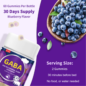 Vente flash : Formule efficace pour mieux dormir, complément alimentaire Gaba, gommes à mâcher pour le sommeil, mélatonine, en stock et livraison rapide pour adultes - Product Image 3