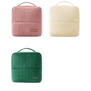 New Eco-Friendly Zipper Soft Handle Durable Portable Medium Capacity Multi-Function Travel Compartment Stand-<b>Up</b> Cosmetic <b>Bag</b> - Product Image 5