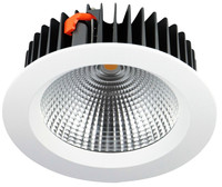 Spot lumineux à haut lumen, luminaire encastré au plafond, 52 W, COB LED, downlight en aluminium, éclairage LED commercial intérieur, X8C
