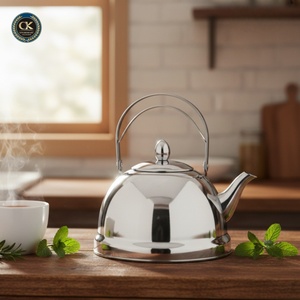 Bollitore e Teiera in Acciaio Inox con Design Minimalista a Doppio Manico, Antiruggine, con Filtro per Tè Integrato - Product Image 2