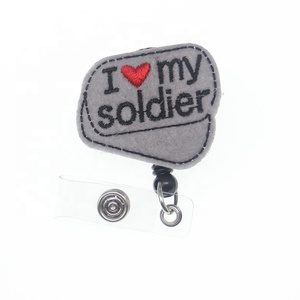 Feltro Cartoon Nurse Name Card <span class=keywords><strong>accessori</strong></span> per <span class=keywords><strong>infermiere</strong></span> popolare bobina porta Badge retrattile per operatore sanitario - Product Image 6