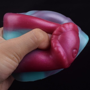 Funda de silicona suave con nudo para pene FRRK Fantasy Horse, extensor y agrandador de pene, jaula para pene multicolor, juguetes sexuales para hombres - Product Image 3
