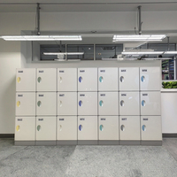 Casier facile S-380 ABS serrure à clé électronique casier de gymnastique pour bureaux Campus Knock-Down bibliothèque stockage intelligent sécurité étanche