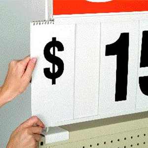 Hookei Fruit Vegetable Display Advertising Supermarket Plastic Price Sign Free-standing Board - Product Image 4