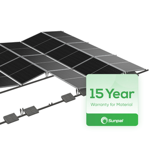 Rayonnage à ballast Sunpal système de supports de panneau solaire à toit plat support de montage de module solaire PV est à ouest - Product Image 1