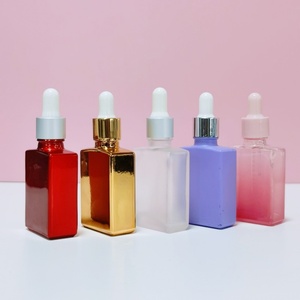 ขวดน้ำหอมทรงเหลี่ยมหรูหราขนาด 30 มล. 50 มล. แบบเปล่า พร้อมหัวฉีดสเปรย์ ขวดแก้ว - Product Image 2