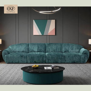 OKF Sofá Modular Inspirado EN LA Naturaleza Verde Oscuro Vintage Restaurante Cabina Relajación Perezosa Sala de Estar Sofá para Uso de Villa - Product Image 3