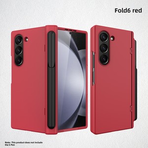 Convient pour le Z Fold 6, cette coque de protection intégrale est dotée d'un emplacement pour stylet, d'un charnière à ressort et d'un revêtement au toucher doux pour - Product Image 6