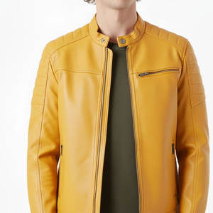 Chaqueta Deportiva Unisex de Cuero Premium de Alta Calidad con Cuello Alto y Logotipo Frontal, Exterior de Seda, Impermeable y Ecológica - Product Image 5