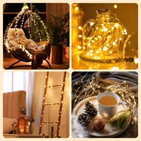 Guirlandes lumineuses LED blanc chaud Yiliang, fil de cuivre, IP44, Ra80, décorations de Noël en plein air, longueur personnalisable