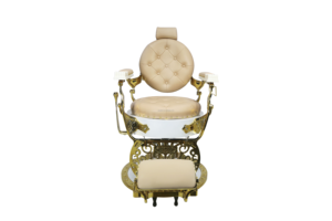 Chaise de barbier électrique antique D avec base en acier inoxydable <span class=keywords><strong>Vibro</strong></span> Massage et support de sèche-cheveux pour meubles de salon pour salons de coiffure - Product Image 5