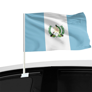 <span class=keywords><strong>Bandera</strong></span> de <span class=keywords><strong>Guatemala</strong></span> para Ventana de Auto, 12x18 Pulgadas, 100% Poliéster, Doble Cara, Personalizada, Venta al Por Mayor de Fábrica - Product Image 1