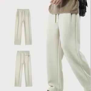 2024 OEM pantaloni della tuta in bianco semplice Jogger uomini spessi produce per pantaloni della tuta in cotone organico pantaloni della tuta