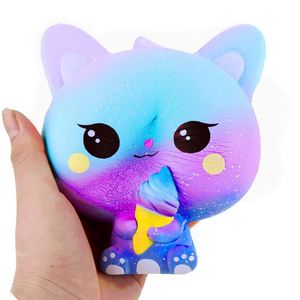 Soft Non-Toxic PU Ice Cream Cat Squeezable Sensory Fidget Toy for <b>Boys</b> and Girls Hand Therapy - Product Image 4
