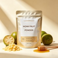 Groothandel Voedingsmiddelenkwaliteit Luo Han Guo Poeder 100% Zuiver Monniksvrucht Concentraat Sappoeder