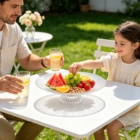Plateau à gâteau en verre texturé sur pied, élégant ornement de table pour café, restaurant, mariage, célébration, présentation alimentaire