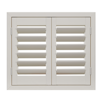 Conception moderne de volets roulants en plastique pour fenêtres en PVC Volet de plantation en bois durable Stores horizontaux pour fenêtres