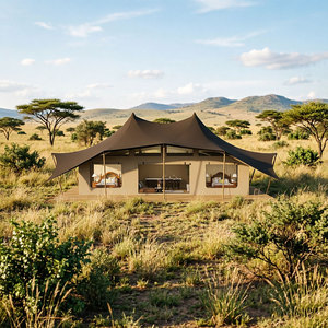 Carpa de Lujo Impermeable para Acampar al Aire Libre, Casa Prefabricada Retráctil para Glamping con Baño RT87 Nuestra Pr - Product Image 2