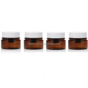 Botellas cilíndricas artesanales vacías para crema facial (PP PET) con diseños pintados a mano, selladas con bomba de presión, grabadas e impresas por transferencia térmica - Product Image 5