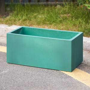 Maceta rectangular personalizada de óxido de magnesio H156 para espacios públicos de centros comerciales - Product Image 2
