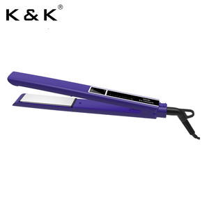 PRITECH-Fer à friser numérique 2-en-1 professionnel, lisseur LCD en titane <span class=keywords><strong>facile</strong></span> à coiffer, pour RV, hôtel, électrique - Product Image 5