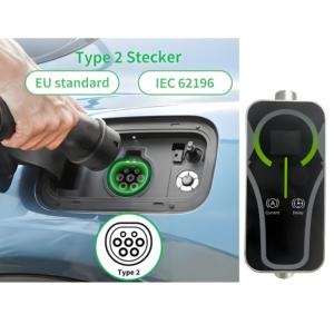 Nuevo Cargador Portátil Ajustable para Vehículos Eléctricos IEC 62196 (Tipo 2) 32A 7kW IP66 con Enchufe de Corriente con Logotipo Personalizado, Estación de Carga para Vehículos Eléctricos - Product Image 2