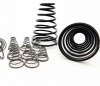 Le fil plat cylindrique d'acier au carbone à haute résistance de force tous dactylographient les ressorts à haute résistance de diverses tailles de tour de bobine en métal flexible