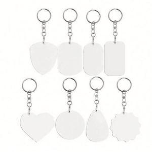 Promotional Company Activity Gifts <b>Custom</b> LOGO Printed Sublimation Keyring Sublimation Metal <b>Keychain</b> - Product Image 2