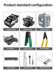 SD-9 6 động cơ FTTH hàn nối sợi quang Fusion splicer máy công cụ Bộ dụng cụ với VFL opm - Product Image 6