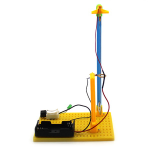 Kit de alarma sísmica DIY con luz y sonido para niños, experimento científico, juguete educativo de plástico, control manual, funciona con pilas, 7-9 años - Product Image 3