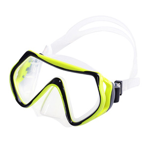 Diving Mask Framed Two <b>Windows</b> 4.0mm Tempered Glass PVC Adult Universal Snorkeling Water Sports Anti Fog Waterproof Adjustable - Product Image 2