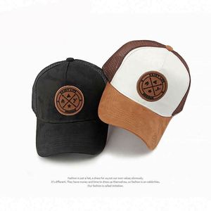 Casquette de baseball en maille respirante pour femme avec logo en silicone et protection solaire extérieure, style camionneur en daim - Product Image 2