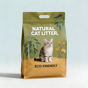 Meilleure litière pour chat biodégradable et jetable dans les toilettes au <span class=keywords><strong>monde</strong></span>, à base d'amidon de maïs et de tofu, faible teneur en poussière, hautement absorbante, désodorisation naturelle, format compact - Product Image 1