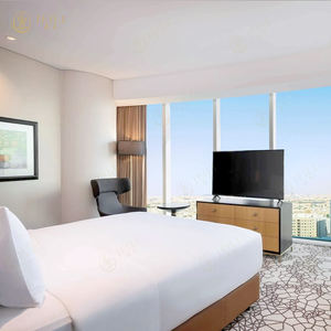 Ensemble de Meubles de Chambre d'Hôtel Moderne de Haute Qualité 5 Étoiles, <span class=keywords><strong>Lit</strong></span> King Size en Bois - Product Image 1