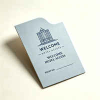 Hotel-Schlüsselkartenhülle mit individuellem Logo-Druck auf dickem Premium-Papier, Heißprägung in Gold oder Silber, für maßgeschneiderte Größenanfertigung