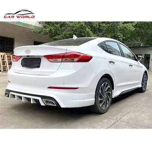 New for 2016-2018 <b>Car</b> Bumper Kit Front Lip Rear Lip Side Skirts ABS Material - Product Image 3