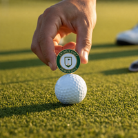 Marqueur de golf personnalisable PRIMUS GOLF, maintien magnétique sécurisé, construction métallique, service de personnalisation ODM