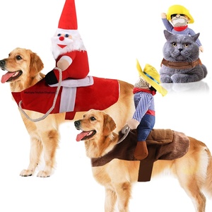 <span class=keywords><strong>Costume</strong></span> Personalizzabile OEM per Cani e Gatti <span class=keywords><strong>di</strong></span> Taglia Grande, Divertente <span class=keywords><strong>Babbo</strong></span> <span class=keywords><strong>Natale</strong></span> a Cavallo, Trasformazione per <span class=keywords><strong>Natale</strong></span> e Halloween - Product Image 1