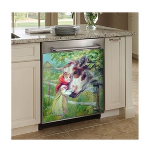 Kitchen <strong>Decoration</strong> Farmhouse <strong>Dishwasher</strong> <strong>Cover</strong> <strong>Magnetic</strong> Rooster Chicken Hen Cow <strong>Cover</strong> - Product Image 6