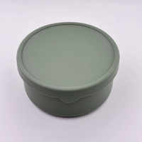 Boîte à lunch classique en silicone souple personnalisée, de qualité alimentaire, réutilisable et écologique, pour plats chauds – Vente en gros