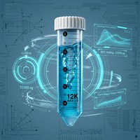 Tube de centrifugation stérile de 50 ml avec bouchons colorés, autoportants, à fond en U, consommables de laboratoire jetables