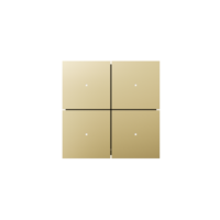 Interrupteur mural intelligent pour maison connectée, système KNX, interrupteurs intelligents KNX pour éclairage, 1 à 4 boutons poussoirs