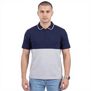 Nouveau style 2026 de haute qualité, respirant, en polyester/coton, à manches courtes, design vierge, logo personnalisé sur le devant, grandes tailles pour hommes - Product Image 1