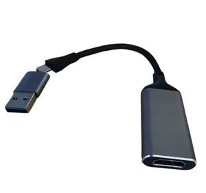 Grosir Pabrik Penjualan Laris Model Baru 2 In 1 HDMI Ke USB Kartu Penangkap HDTV Kartu Pengambilan Video Streaming Kartu Tangkapan Langsung